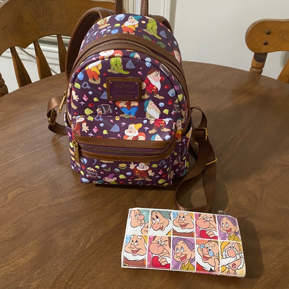 Loungefly Seven Dwarfs Mini Backpack Set - image 1